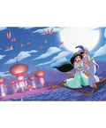 Aladdin A Whole New World Peel And Stick Wall Mural For Kids Room Decor Easy Spray And Stick Application 10.5 Ft By 6 Ft Large Wall Makeover That Pops, featuring Aladdin and Jasmine flying over a city on a magic carpet at night.