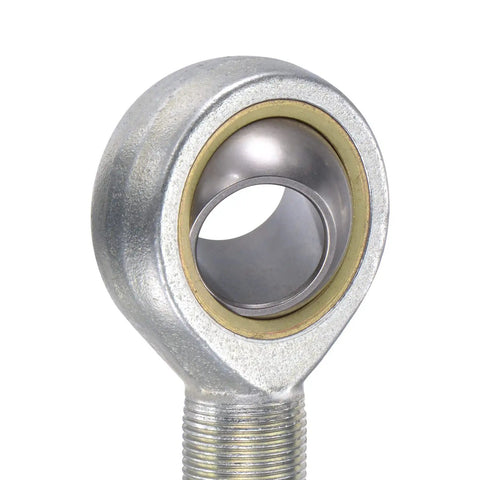 22mm Bore Spherical Rod End Bearing With M22x1.5 Right Hand Male Thread, Heavy Duty Built To Last Self Lubricated Joint For Hydraulic Cylinders, Forging Machines, And Industrial Equipment, 15 Degree Angular Misalignment, Steel Body, threaded steel rod end