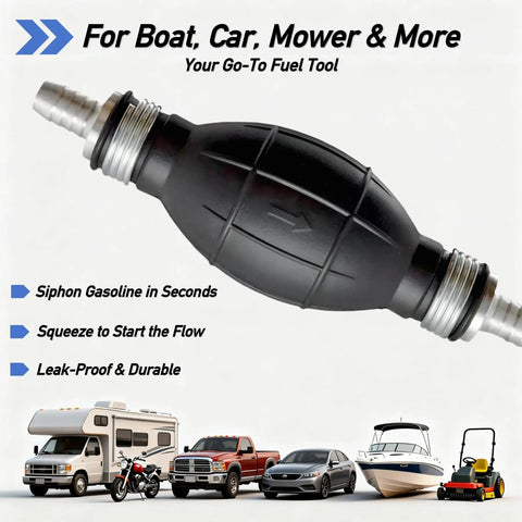 Go To Fuel Line Hand Primer Bulb 5/16 Inch 8mm Universal Transfer Tool For Marine Boats Inboards Outboards RVs Cars Motorcycles Engine Gasoline Diesel Water Oil Not For Corrosive Liquids