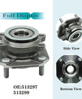 Front Wheel Bearing And Hub Assembly For Nissan Sentra 2007 2008 2009 2010 2011 2012 2.0L 4 Lug With ABS Premium Replacement Part
