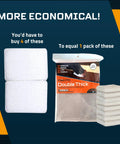 Slick Double Thick Stain Applicator Pad For Wood Finishes And Gel Coating With High Capacity Foam Core comparison with regular pads.