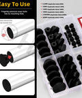High Temp Silicone Plug Set 51Pcs 6 Sizes T Shaped Rubber Stopper Hole Plugs for Powder Coating Plating Waterproof Sealing Kit