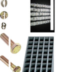 Grade 8 Bolts Nuts Flat Washers And Lock Washers Hardware Assortment Kit 1496 Piece With 40 Hole Bin Storage Case