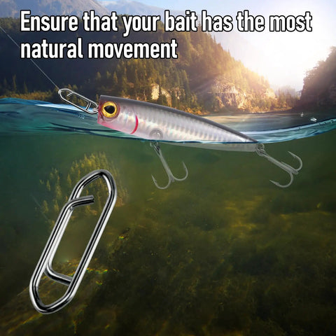 Power Speed Clips for Fishing High Strength Stainless Steel Quick Change Lure Connectors for Freshwater