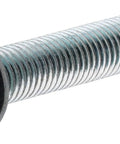 8-32 Thread By 3/4 Inch Round Head Combo Machine Screws, Zinc Plated Steel Fasteners, close-up of round head and threads.
