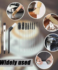 Natural Wood Nylon Coffee Brush Set, 13-Piece Espresso Machine Cleaner Kit with bristle tools for barista.