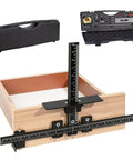 Seven Piece Cabinet Hardware Jig Tool Set With Pro Grade All Aluminum Alloy Build for Drawer Front Knobs Handles and Pulls Doors