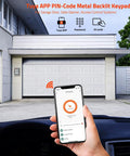 Smart WiFi Access Control Keypad For Garage And Gate Openers With PIN Code And ID Card No Fuss 12V DC IP68 Waterproof Tuya Compatible Supports Up To 2000 Users Easy Setup For Door Locks Gates And Security Systems next to garage