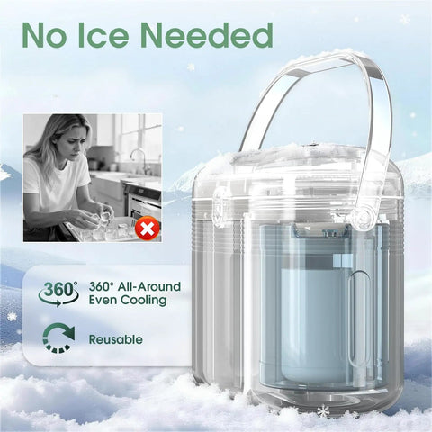 Portable Breast Milk Cooler Keeps 20 Oz Fresh Stash Icy For 24 Hours No Ice Hassle Needed Thanks To Medical Grade Steel Body Leakproof Container, clear design with reusable features