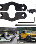 Sun Visor Clip Repair Kit For 2018-2022 Jeep Wrangler And 2020-2022 Gladiator, featuring clips, screws, and screwdriver