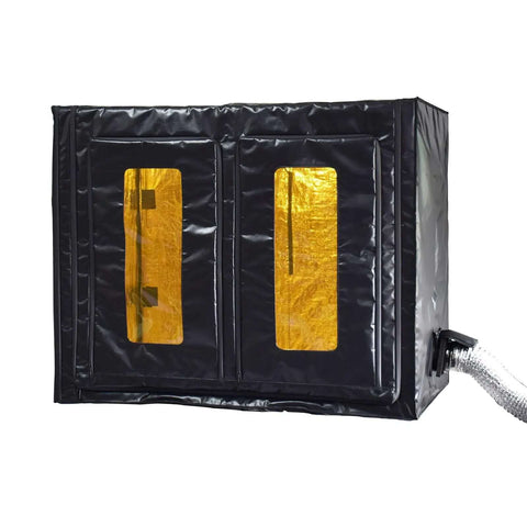 Beefy Size 3D Printer Enclosure With Ventilation Kit for FDM DLP SLA LCD Printers, black with thermal cover and ventilation pipe