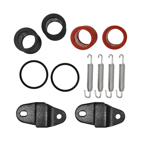 Exhaust Muffler Joint Gasket Spring Stay Kit For Banshee 350 YFZ350 1987 2006 Pipe Stay Mount With Hangers Springs And O Rings