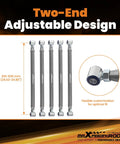 Universal Parallel 4 Link Kit With Adjustable Ends For Suspension Links And Panhard Bar Fits Hot Rods Rat Rods Classic Cars And Air Ride Setups Improves Handling And Ride Height Adjustment, 610-630 mm steel rods