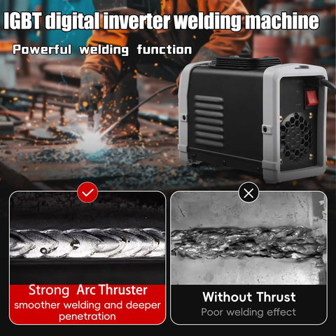 MMA300 Electric Arc Welder Stick Welder Portable Mini IGBT Inverter with successful welding and strong arc thruster