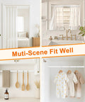 Adjustable Tension Curtain Rod Set 26 to 48 Inches 6 Pack Tool Free Install Easy Twist White Strong Secure Rods used variously at home