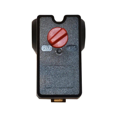 Pressure Switch For MDR 11/11 EA 26 Amps 120/240 Volts 120 To 155 PSI front view with red adjustment knob