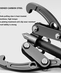Close-up of the Badass Heavy Duty Multi Jaw Gear Puller Set and Bearing Hub Separator Tool, showcasing thickened carbon steel and adjustable arms.
