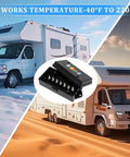 7 Way Trailer Junction Box Weatherproof Rugged Kit With Color Coded Terminal Studs 4 Pack on RV in snowy and desert landscape