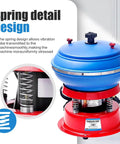 Electric Jewelry Polisher Vibrating Tumbler with Rubber Barrel highlighting spring detail for stable operation.