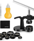 16Pcs Watch Press Tool Set With Back Case Closer For Closing Watch Covers Battery Replacement Tool Kit Watch Opener Remover.
