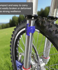 Close-up of motorcycle fork with All In One Front Fork Maintenance Kit For Motorcycles, Fork Seal Saver Cleaner 45mm To 55mm in use