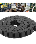 1M Black Nylon Cable Drag Chain With 10x15mm Inner Size Wire Carrier Chain Built Tough Reinforced PA66 Energy Chain