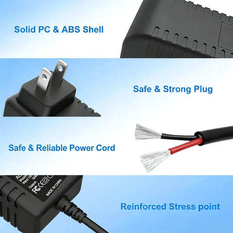 12V AC/DC Wall Charger Power Supply For Yaesu Standard Horizon Radios HX40 HX100 HX210 HX380 HX890 with solid PC shell