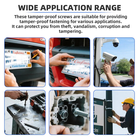 Wide application of tamper-proof fasteners; installing license plates, securing cameras, and mounting signs with 10 Pack M8 X 30mm Button Head Socket Cap Screws Forged From Premium 304 Stainless Steel For Heavy Duty Automotive Work Featuring Tamper Proof Security Bolts With A Rugged Grip That Holds Hella Tight On Every Real Job Site.