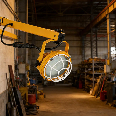 Universal LED Loading Dock Light Heavy Duty 30W Or 50W 3600 Lumens To 6000 Lumens Ultra Bright 360 Degree Rotatable Double Swing Arm