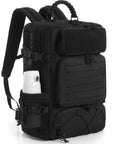 35L Tactical Backpack With Shoe Compartment For Men, 1000D Water Resistant MOLLE Rucksack For Outdoor Survival, side view