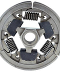 Built Tough Heavy Duty Chainsaw Clutch Assembly 1128 160 2004 Replacement For 044 046 MS440 MS460 Chainsaw Models High Strength Cast Steel With Wear Resistant Friction Shoes For Smooth Starts And Reliable Power Transfer, front view