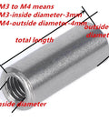 Pro Grade Stainless Steel 304 Inner Threaded Cylindrical Pins And Dowel Set For Precision Assembly Internal Thread Dowel Parallel And Taper Pins M3 M4 M5 M6 Sizes Heavy Duty And Easy To Install, featuring a close-up of threaded cylindrical pin with diameter annotations.