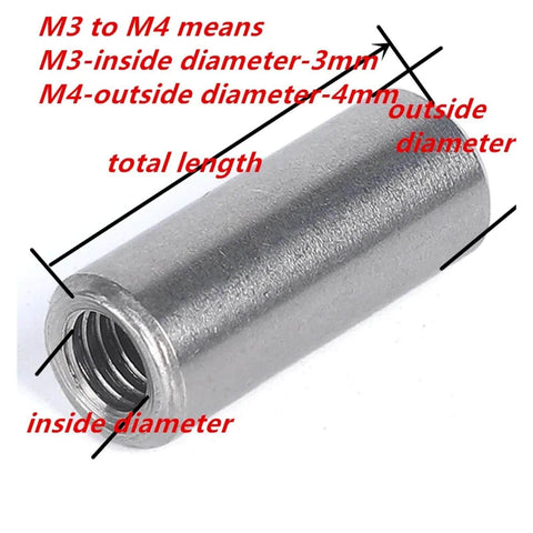 Pro Grade Stainless Steel 304 Inner Threaded Cylindrical Pins And Dowel Set For Precision Assembly Internal Thread Dowel Parallel And Taper Pins M3 M4 M5 M6 Sizes Heavy Duty And Easy To Install, featuring a close-up of threaded cylindrical pin with diameter annotations.
