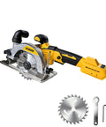 Badass 20 Volt Cordless Circular Saw For 5 Inch And Half Blade Compatible With Most Standard Batteries Knocks Out Plywood Lumber And Osb Cuts Without Battery Included.