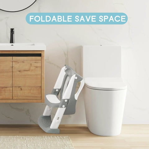 Super No Fuss Toddler Potty Training Setup With Built In Step Stool Ladder And Splash Proof Seat Designed For Worry Free Bathroom Mastery For Kids And Parents