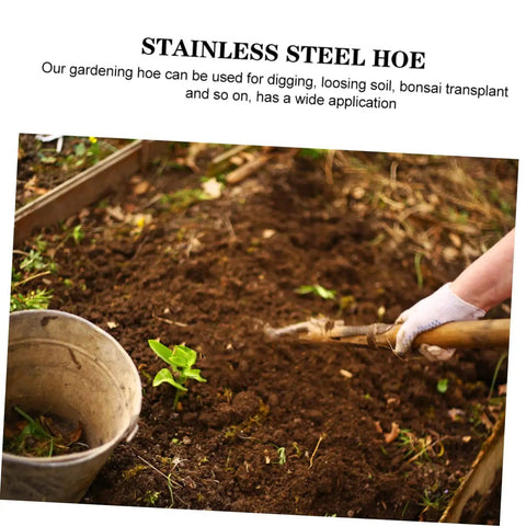 Lightweight Portable Garden Hoe And Steel Pickaxe Tool For Easy Weeding And Digging used in gardening soil
