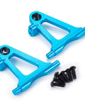 Beefed Up Aluminum Front Lower Arm Set For TT02 RC Car Upgrade, CNC Machined A Arms with blue finish and included screws