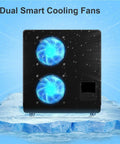 Pro Grade Dual Channel Lab Power Supply with Dual Smart Cooling Fans for PCB Repair on ice display