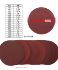Top Shelf 20 Piece Assorted Grit Sanding Discs, Premium Aluminum Oxide Sander Paper 150mm with hook loop for wood, metal, and plastic use.