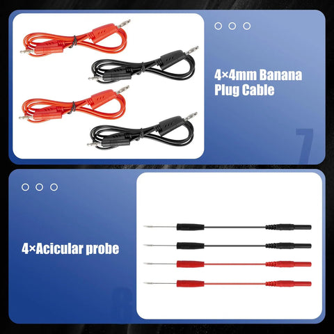 110 Pcs Automotive Circuit Test Lead Kit With Multimeter Probes Back Probe Kit Alligator Clips Relay Wire Connectors