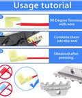 Nylon Spade Connector Right Angle Kit 90 Degree Terminals With Crimper Tool For Automotive Wiring tutorial steps