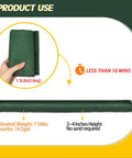 Image of 5 Pack Water Barrier Flood Barriers, 5 Ft Long by 6.5 In Wide, Reusable Sandless Flood Sandbags folded and expanded view