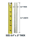 6-Inch Fiberglass Replacement Wicks For Outdoor Glass Torches, Citronella Oil Lamp Burner, shown with a ruler for size reference