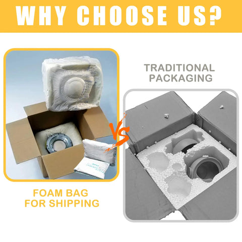 Expandable Packing Foam For Electronics And Irregular Shapes Built To Shield Your Gear With Super Tough Shockproof Moldable Cushioning For PCs Tablets Glassware And Fragile Items 14x16 Inch Protective Packing 10 Pack For Easy Shipping versus traditional packaging in open boxes.