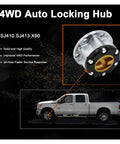 4WD Auto Locking Hub for SJ410 SJ413 X90, showcasing solid build and compatibility with off-road vehicles.
