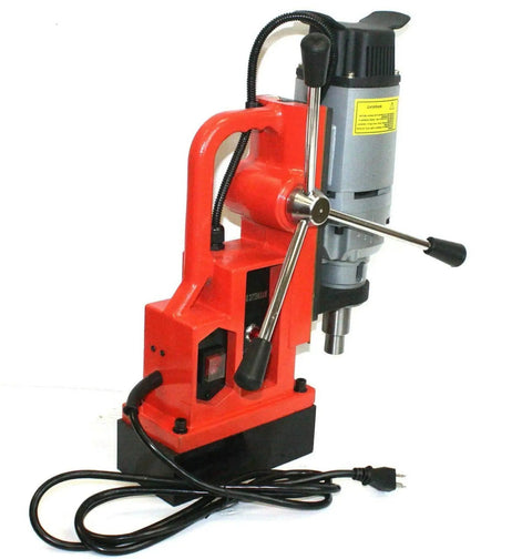 Heavy Duty Magnetic Core Drill Press Machine Featuring Kickass 1350W Motor and Rock Solid 3372 Pound Magnet Force for smooth one inch boring.