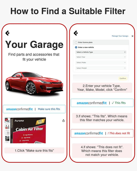 Guide on how to find a suitable cabin air filter replacement for Hyundai Kona Tucson Veloster Venue Seltos Soul Sportage using online tool.