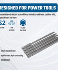 Beefy Ball End Hex Key Set With Magnetic Bits 5 Pcs Metric Allen Wrenches 2.5mm 3mm 4mm 5mm 6mm S2 Steel 100mm Length