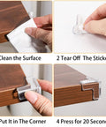 Steps to apply Premium Heavy Duty Silicone 24 Pack Corner Protectors For Sharp Tables And Counters Soft Clear Self Stick Edge Guards.