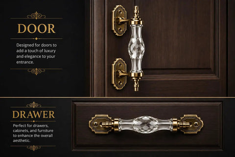 Hella Sharp White Decorative Cabinet Door Knobs Set Of Eight Round Handles For Interior Doors And Furniture Upgrades featuring crystal details.